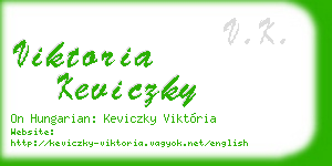 viktoria keviczky business card